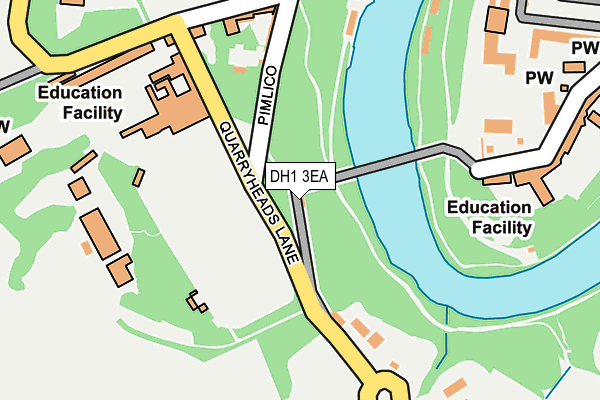 DH1 3EA map - OS OpenMap – Local (Ordnance Survey) DH1 3EA map - OS OpenMap – Local (Ordnance Survey)