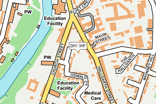 DH1 3HF map - OS OpenMap – Local (Ordnance Survey) DH1 3HF map - OS OpenMap – Local (Ordnance Survey)