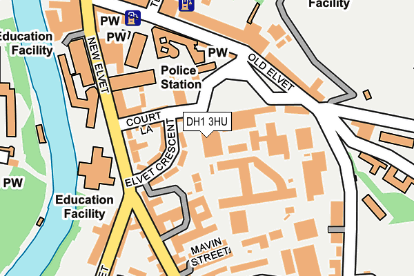 DH1 3HU map - OS OpenMap – Local (Ordnance Survey) DH1 3HU map - OS OpenMap – Local (Ordnance Survey)