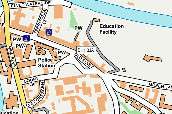 DH1 3JA map - OS OpenMap – Local (Ordnance Survey) DH1 3JA map - OS OpenMap – Local (Ordnance Survey)