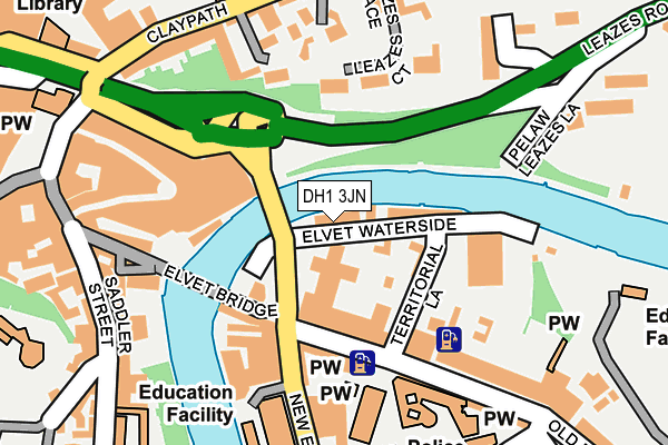 DH1 3JN map - OS OpenMap – Local (Ordnance Survey) DH1 3JN map - OS OpenMap – Local (Ordnance Survey)