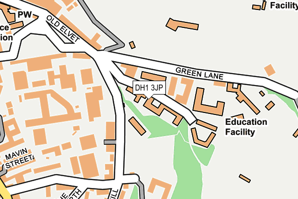 DH1 3JP map - OS OpenMap – Local (Ordnance Survey) DH1 3JP map - OS OpenMap – Local (Ordnance Survey)