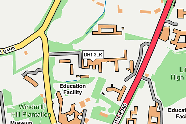 DH1 3LR map - OS OpenMap – Local (Ordnance Survey) DH1 3LR map - OS OpenMap – Local (Ordnance Survey)