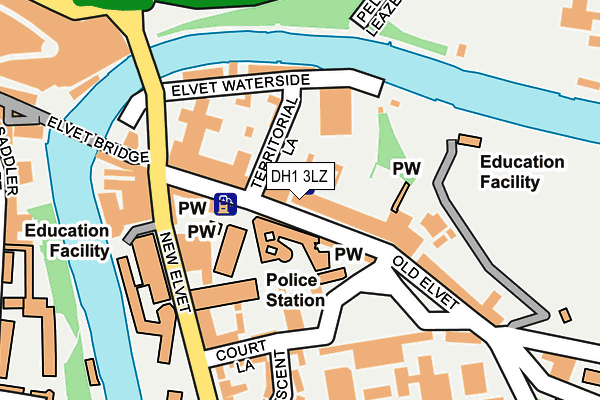 DH1 3LZ map - OS OpenMap – Local (Ordnance Survey) DH1 3LZ map - OS OpenMap – Local (Ordnance Survey)