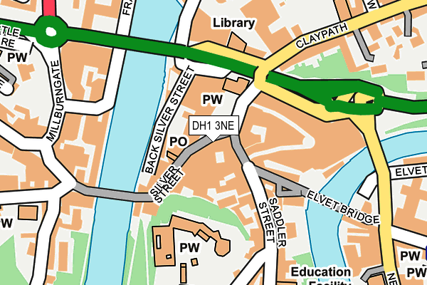 DH1 3NE map - OS OpenMap – Local (Ordnance Survey) DH1 3NE map - OS OpenMap – Local (Ordnance Survey)