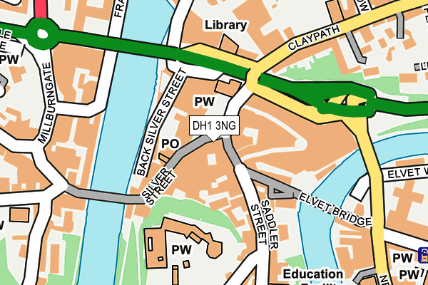DH1 3NG map - OS OpenMap – Local (Ordnance Survey) DH1 3NG map - OS OpenMap – Local (Ordnance Survey)
