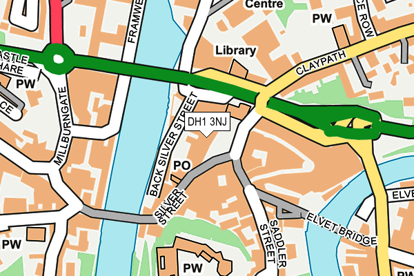 DH1 3NJ map - OS OpenMap – Local (Ordnance Survey) DH1 3NJ map - OS OpenMap – Local (Ordnance Survey)