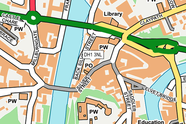 DH1 3NL map - OS OpenMap – Local (Ordnance Survey) DH1 3NL map - OS OpenMap – Local (Ordnance Survey)
