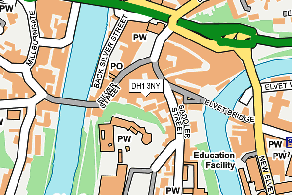 DH1 3NY map - OS OpenMap – Local (Ordnance Survey) DH1 3NY map - OS OpenMap – Local (Ordnance Survey)