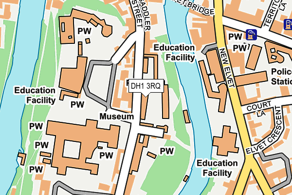 DH1 3RQ map - OS OpenMap – Local (Ordnance Survey) DH1 3RQ map - OS OpenMap – Local (Ordnance Survey)