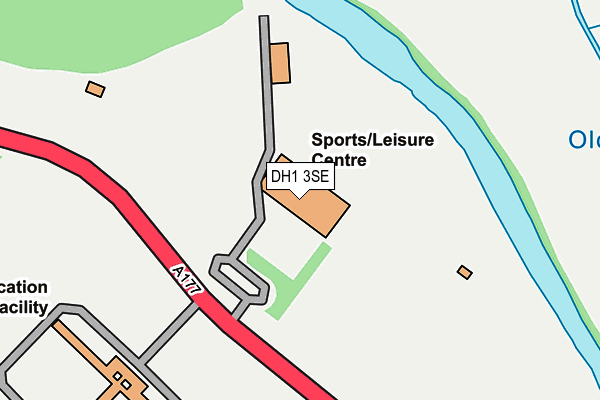 DH1 3SE map - OS OpenMap – Local (Ordnance Survey) DH1 3SE map - OS OpenMap – Local (Ordnance Survey)