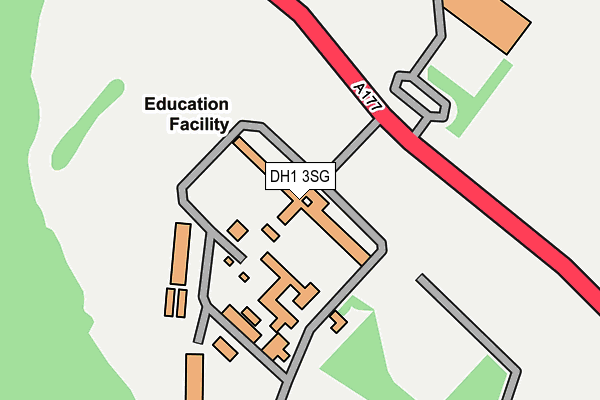 DH1 3SG map - OS OpenMap – Local (Ordnance Survey) DH1 3SG map - OS OpenMap – Local (Ordnance Survey)