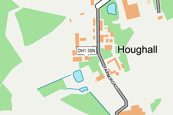 DH1 3SN map - OS OpenMap – Local (Ordnance Survey) DH1 3SN map - OS OpenMap – Local (Ordnance Survey)