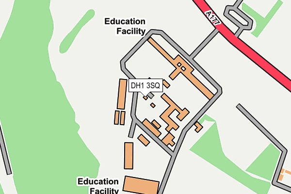 DH1 3SQ map - OS OpenMap – Local (Ordnance Survey) DH1 3SQ map - OS OpenMap – Local (Ordnance Survey)