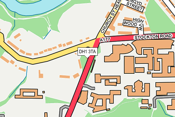 DH1 3TA map - OS OpenMap – Local (Ordnance Survey) DH1 3TA map - OS OpenMap – Local (Ordnance Survey)