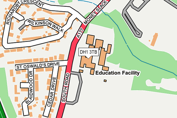 DH1 3TB map - OS OpenMap – Local (Ordnance Survey) DH1 3TB map - OS OpenMap – Local (Ordnance Survey)