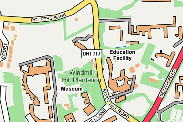 DH1 3TJ map - OS OpenMap – Local (Ordnance Survey) DH1 3TJ map - OS OpenMap – Local (Ordnance Survey)
