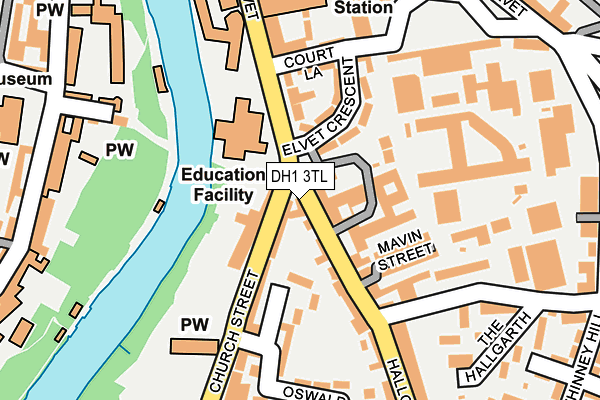 DH1 3TL map - OS OpenMap – Local (Ordnance Survey) DH1 3TL map - OS OpenMap – Local (Ordnance Survey)