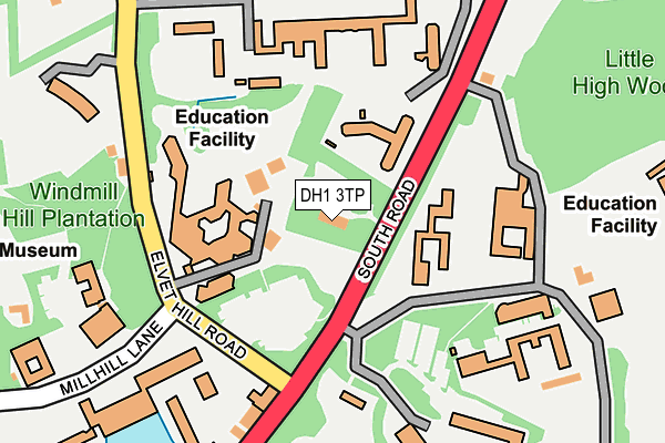 DH1 3TP map - OS OpenMap – Local (Ordnance Survey) DH1 3TP map - OS OpenMap – Local (Ordnance Survey)