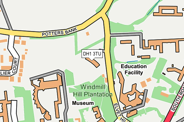 DH1 3TU map - OS OpenMap – Local (Ordnance Survey) DH1 3TU map - OS OpenMap – Local (Ordnance Survey)