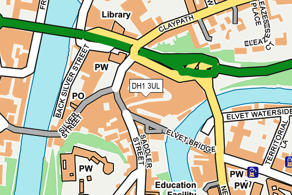 DH1 3UL map - OS OpenMap – Local (Ordnance Survey) DH1 3UL map - OS OpenMap – Local (Ordnance Survey)