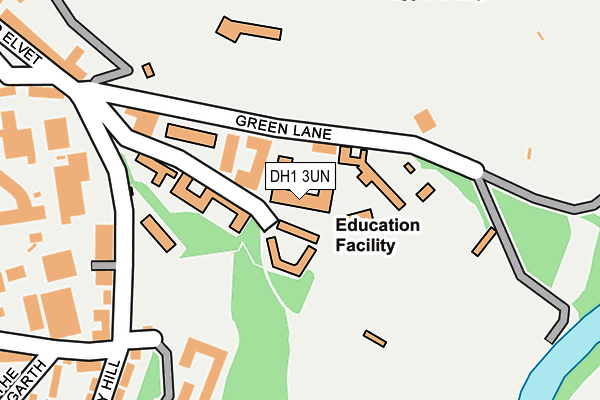 DH1 3UN map - OS OpenMap – Local (Ordnance Survey) DH1 3UN map - OS OpenMap – Local (Ordnance Survey)