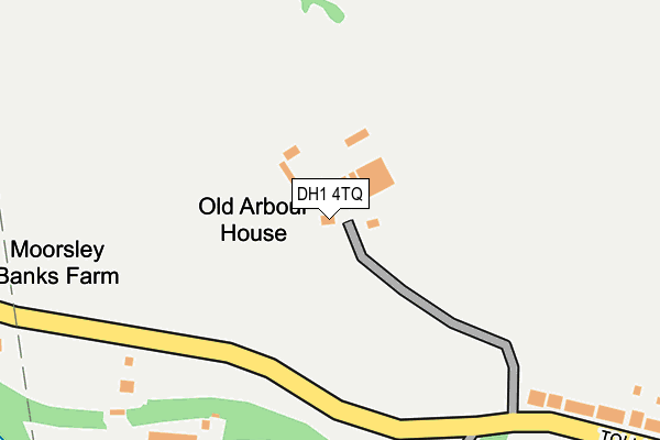 DH1 4TQ map - OS OpenMap – Local (Ordnance Survey) DH1 4TQ map - OS OpenMap – Local (Ordnance Survey)