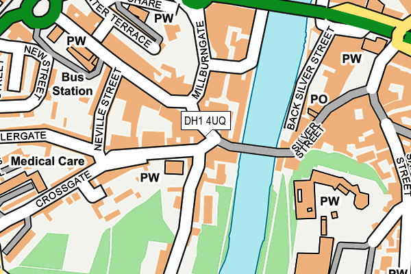 DH1 4UQ map - OS OpenMap – Local (Ordnance Survey) DH1 4UQ map - OS OpenMap – Local (Ordnance Survey)