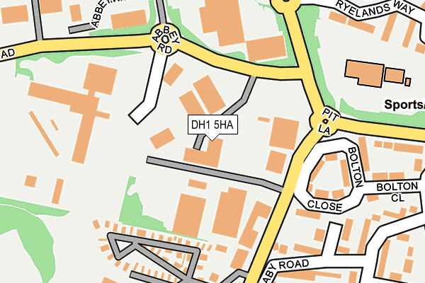 DH1 5HA map - OS OpenMap – Local (Ordnance Survey) DH1 5HA map - OS OpenMap – Local (Ordnance Survey)