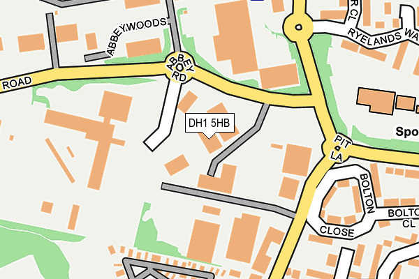 DH1 5HB map - OS OpenMap – Local (Ordnance Survey) DH1 5HB map - OS OpenMap – Local (Ordnance Survey)