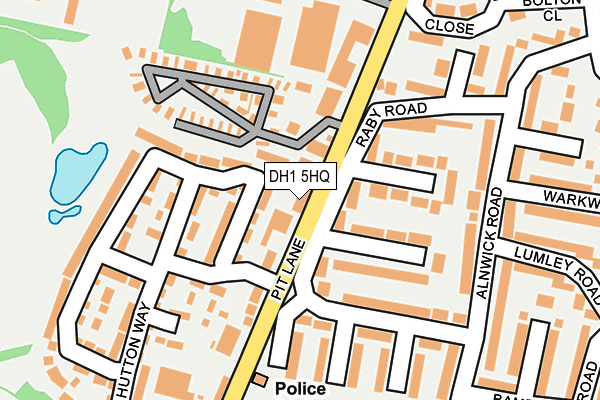 DH1 5HQ map - OS OpenMap – Local (Ordnance Survey) DH1 5HQ map - OS OpenMap – Local (Ordnance Survey)