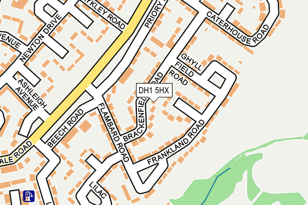 DH1 5HX map - OS OpenMap – Local (Ordnance Survey) DH1 5HX map - OS OpenMap – Local (Ordnance Survey)