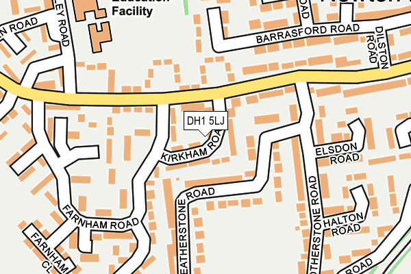 DH1 5LJ map - OS OpenMap – Local (Ordnance Survey) DH1 5LJ map - OS OpenMap – Local (Ordnance Survey)