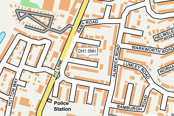 DH1 5NH map - OS OpenMap – Local (Ordnance Survey) DH1 5NH map - OS OpenMap – Local (Ordnance Survey)
