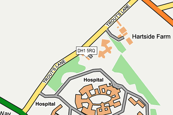 DH1 5RQ map - OS OpenMap – Local (Ordnance Survey) DH1 5RQ map - OS OpenMap – Local (Ordnance Survey)