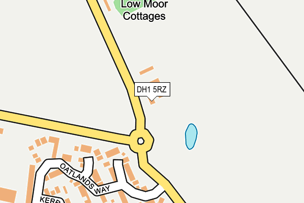 DH1 5RZ map - OS OpenMap – Local (Ordnance Survey) DH1 5RZ map - OS OpenMap – Local (Ordnance Survey)
