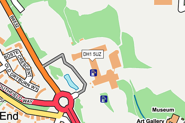 DH1 5UZ map - OS OpenMap – Local (Ordnance Survey) DH1 5UZ map - OS OpenMap – Local (Ordnance Survey)