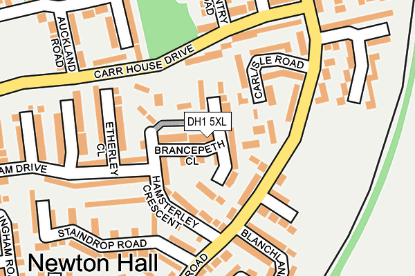 DH1 5XL map - OS OpenMap – Local (Ordnance Survey) DH1 5XL map - OS OpenMap – Local (Ordnance Survey)