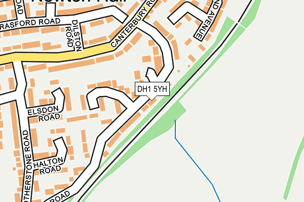 DH1 5YH map - OS OpenMap – Local (Ordnance Survey) DH1 5YH map - OS OpenMap – Local (Ordnance Survey)