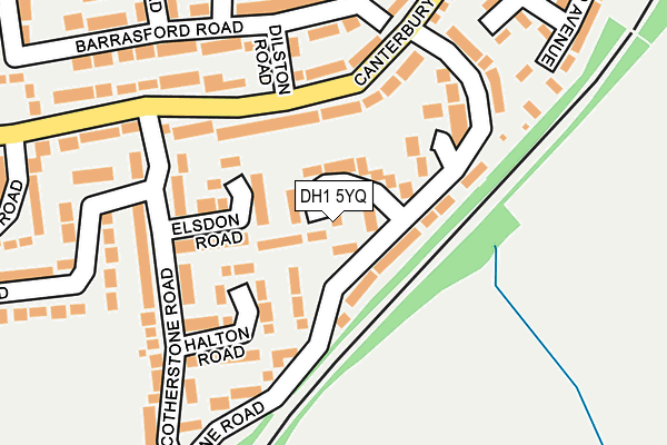 DH1 5YQ map - OS OpenMap – Local (Ordnance Survey) DH1 5YQ map - OS OpenMap – Local (Ordnance Survey)