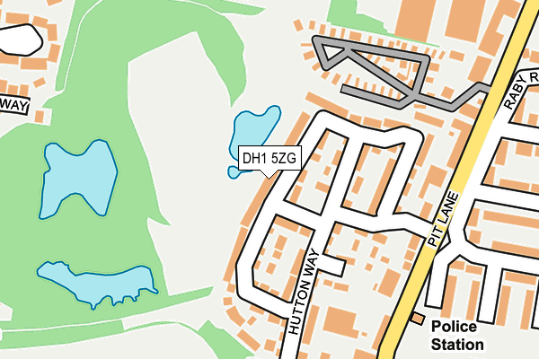 DH1 5ZG map - OS OpenMap – Local (Ordnance Survey) DH1 5ZG map - OS OpenMap – Local (Ordnance Survey)