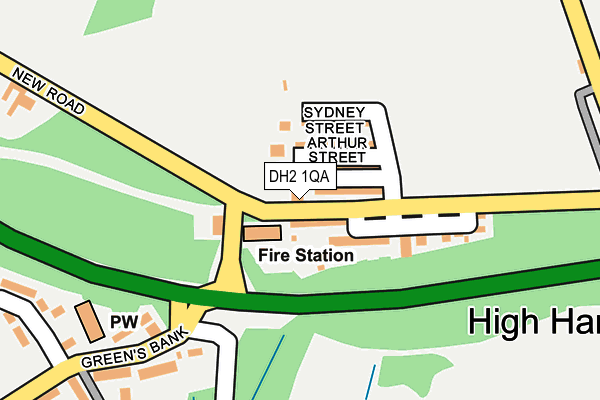 DH2 1QA map - OS OpenMap – Local (Ordnance Survey) DH2 1QA map - OS OpenMap – Local (Ordnance Survey)
