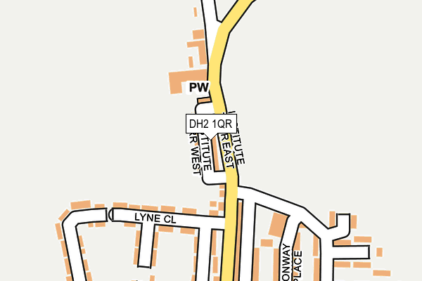 DH2 1QR map - OS OpenMap – Local (Ordnance Survey) DH2 1QR map - OS OpenMap – Local (Ordnance Survey)