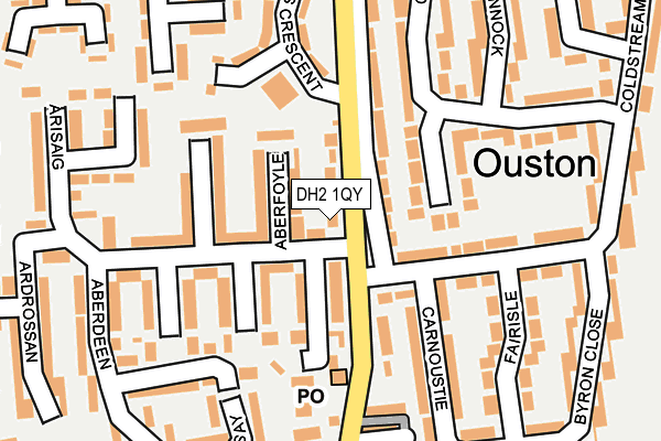 DH2 1QY map - OS OpenMap – Local (Ordnance Survey) DH2 1QY map - OS OpenMap – Local (Ordnance Survey)