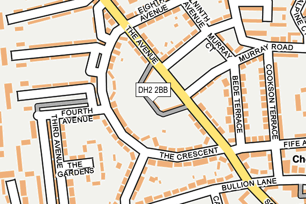 DH2 2BB map - OS OpenMap – Local (Ordnance Survey) DH2 2BB map - OS OpenMap – Local (Ordnance Survey)