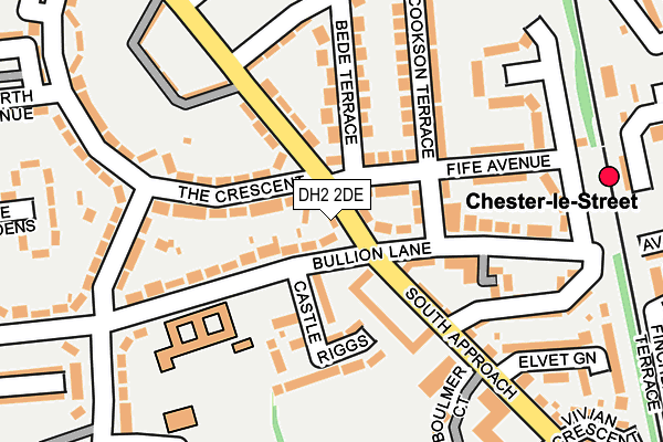 DH2 2DE map - OS OpenMap – Local (Ordnance Survey) DH2 2DE map - OS OpenMap – Local (Ordnance Survey)