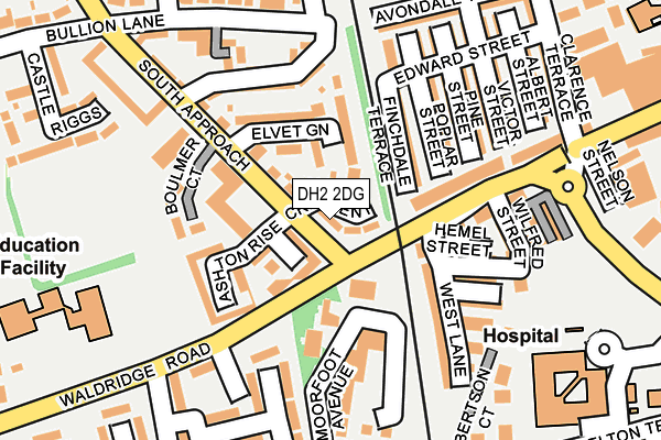 DH2 2DG map - OS OpenMap – Local (Ordnance Survey) DH2 2DG map - OS OpenMap – Local (Ordnance Survey)