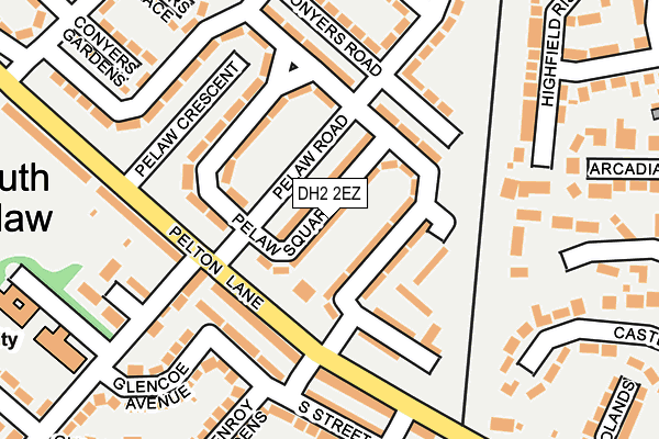 DH2 2EZ map - OS OpenMap – Local (Ordnance Survey) DH2 2EZ map - OS OpenMap – Local (Ordnance Survey)