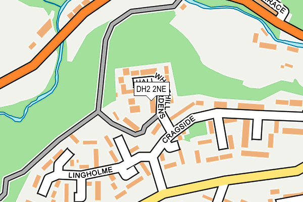 DH2 2NE map - OS OpenMap – Local (Ordnance Survey) DH2 2NE map - OS OpenMap – Local (Ordnance Survey)