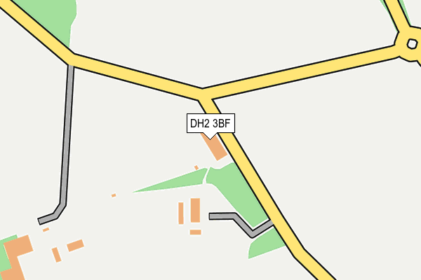 DH2 3BF map - OS OpenMap – Local (Ordnance Survey)